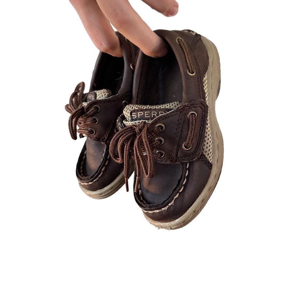 Sperry Boys Baby Billfish Chocolate Leather 7M‎